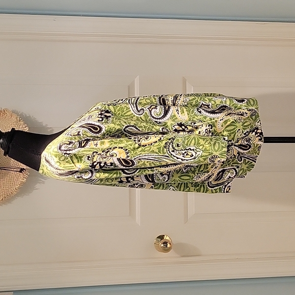 Designers Originals Paisley Design, V-Neck Cardigan, Size 2X - Picture 4 of 9